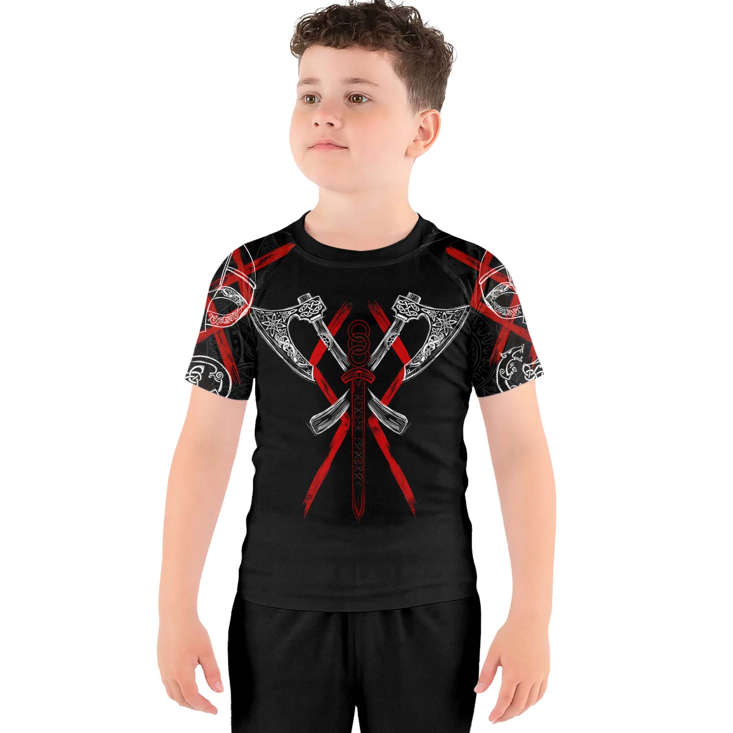 Ragnar Lothbrok Kids Rash Guard - BattleFitGear