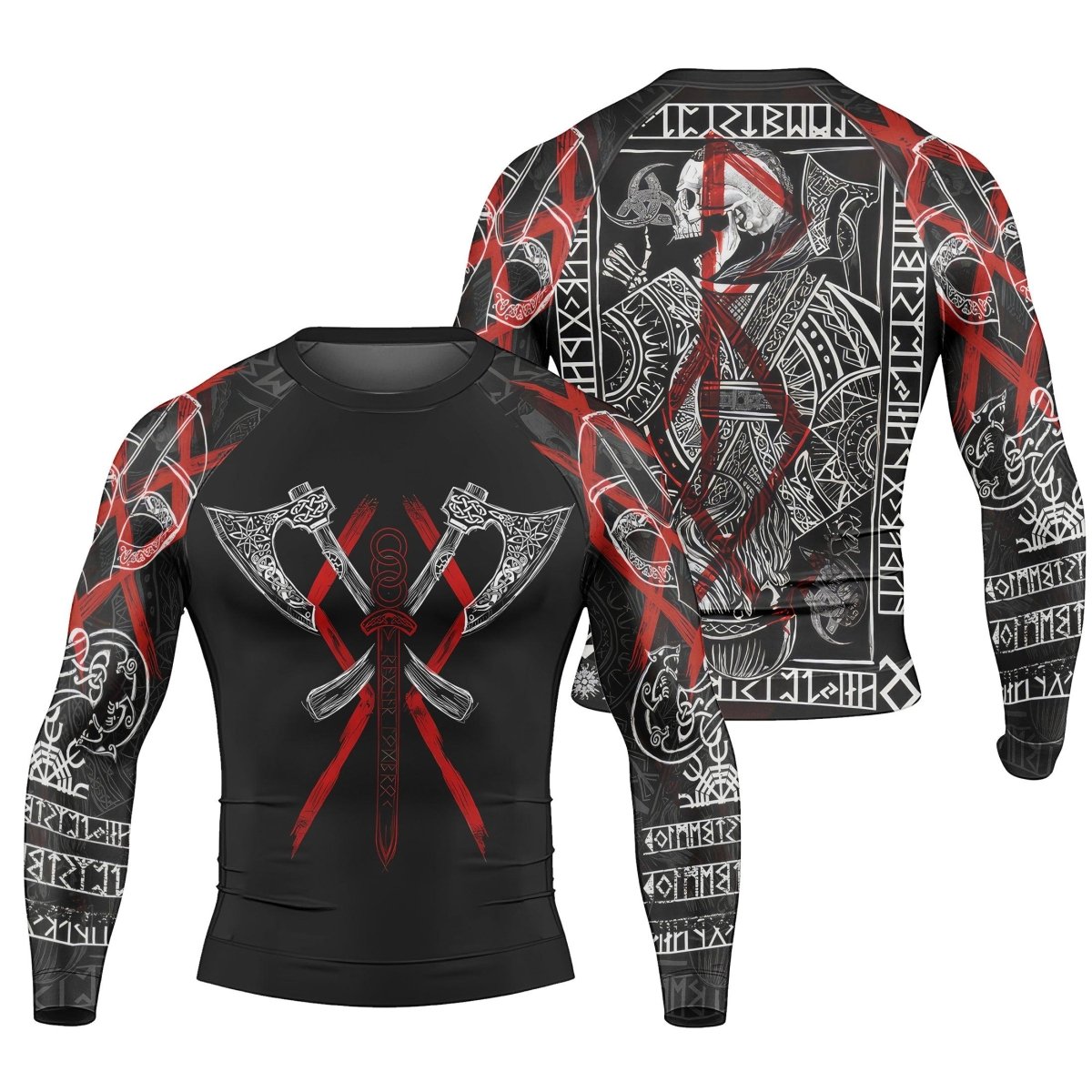 Ragnar Lothbrok Men's Long Sleeve Rash Guard - BattleFitGear