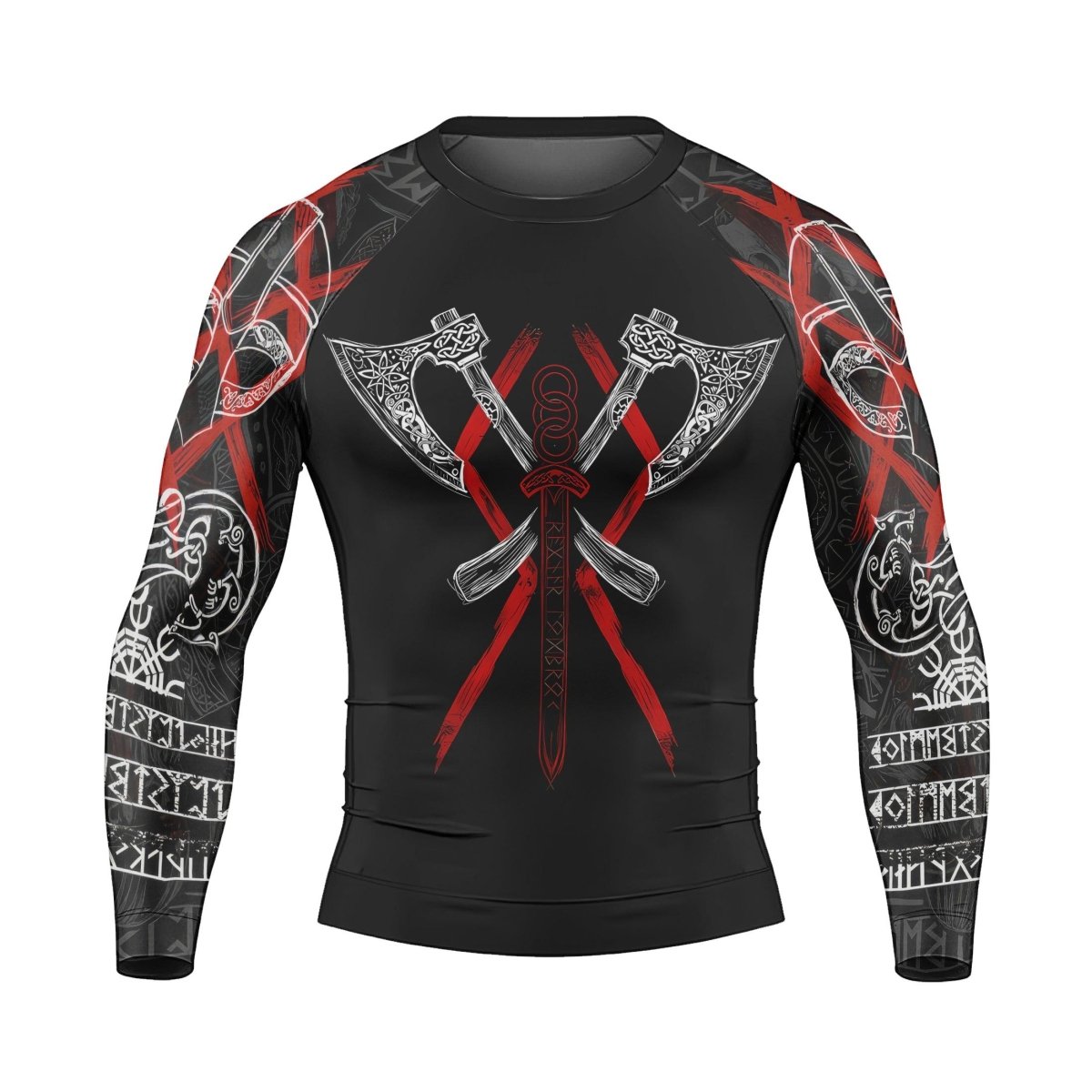 Ragnar Lothbrok Men's Long Sleeve Rash Guard - BattleFitGear