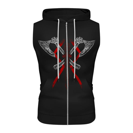 Ragnar Lothbrok Sleeveless Pullover & Zip Hoodie - BattleFitGear