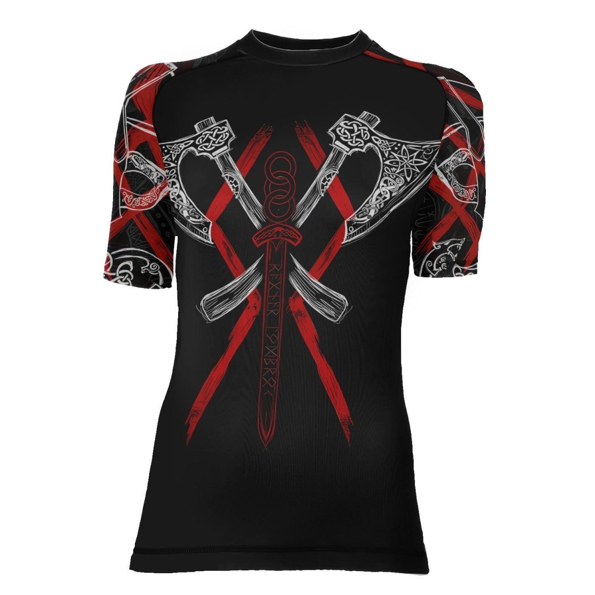 Ragnar Lothbrok Women's Short Sleeve Rash Guard - BattleFitGear