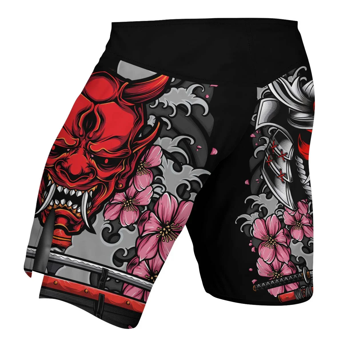 Red Oni Blossom Fight Shorts