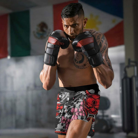 Red Oni Blossom Fight Shorts