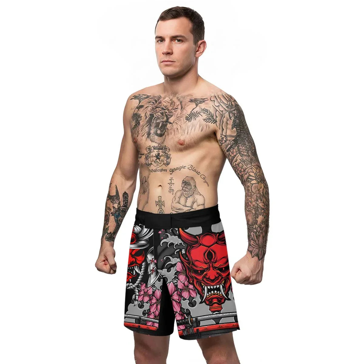 Red Oni Blossom Fight Shorts