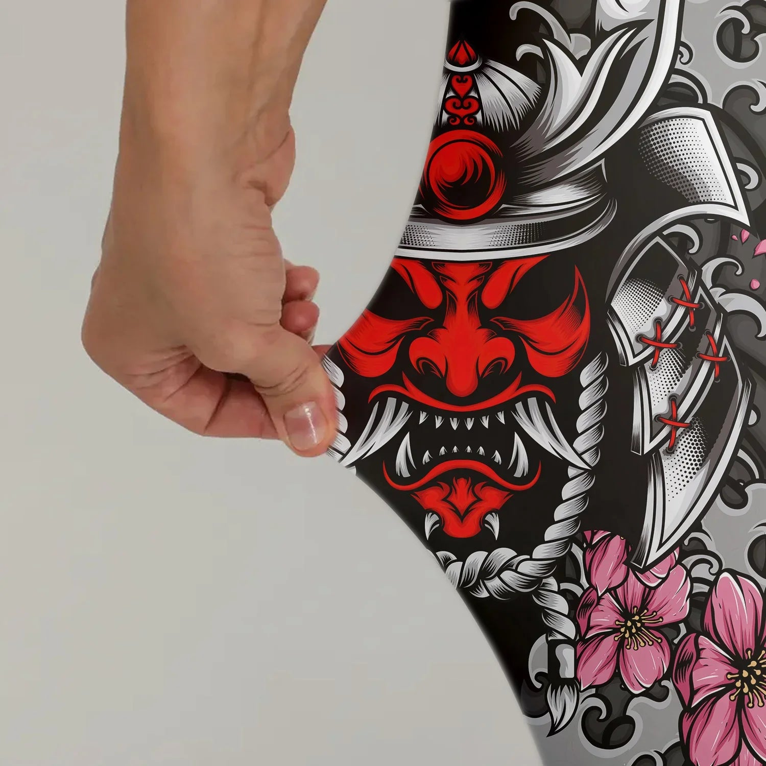 Red Oni Blossom Leggings