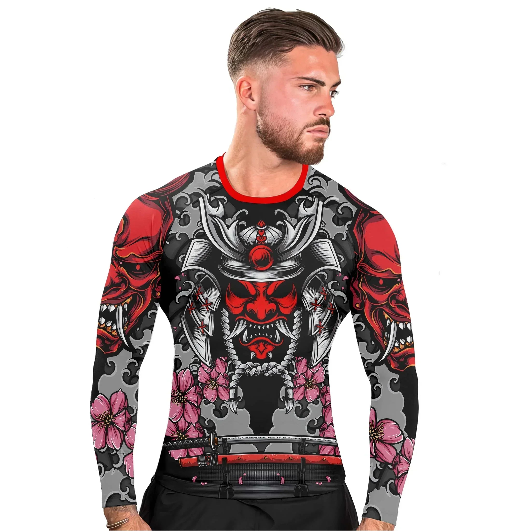 Red-Oni-Blossom-Men_s-Long-