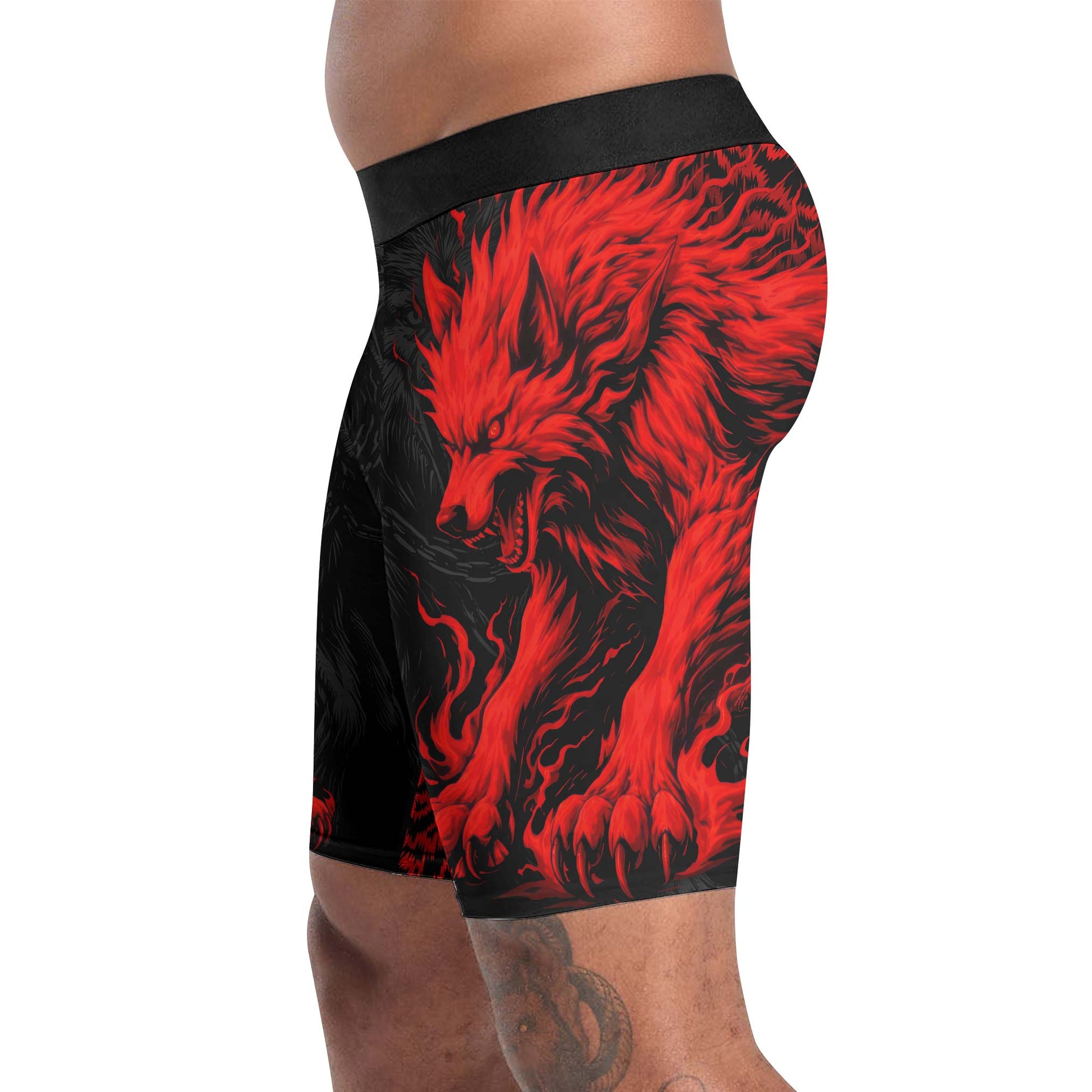 Red Wolf Compression Shorts
