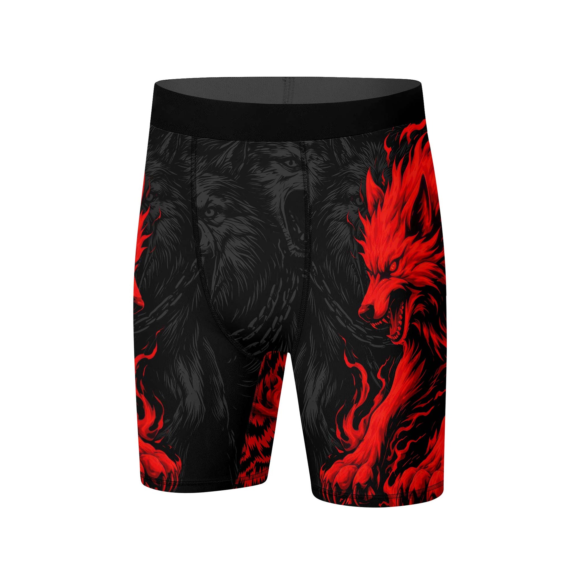 Red Wolf Compression Shorts