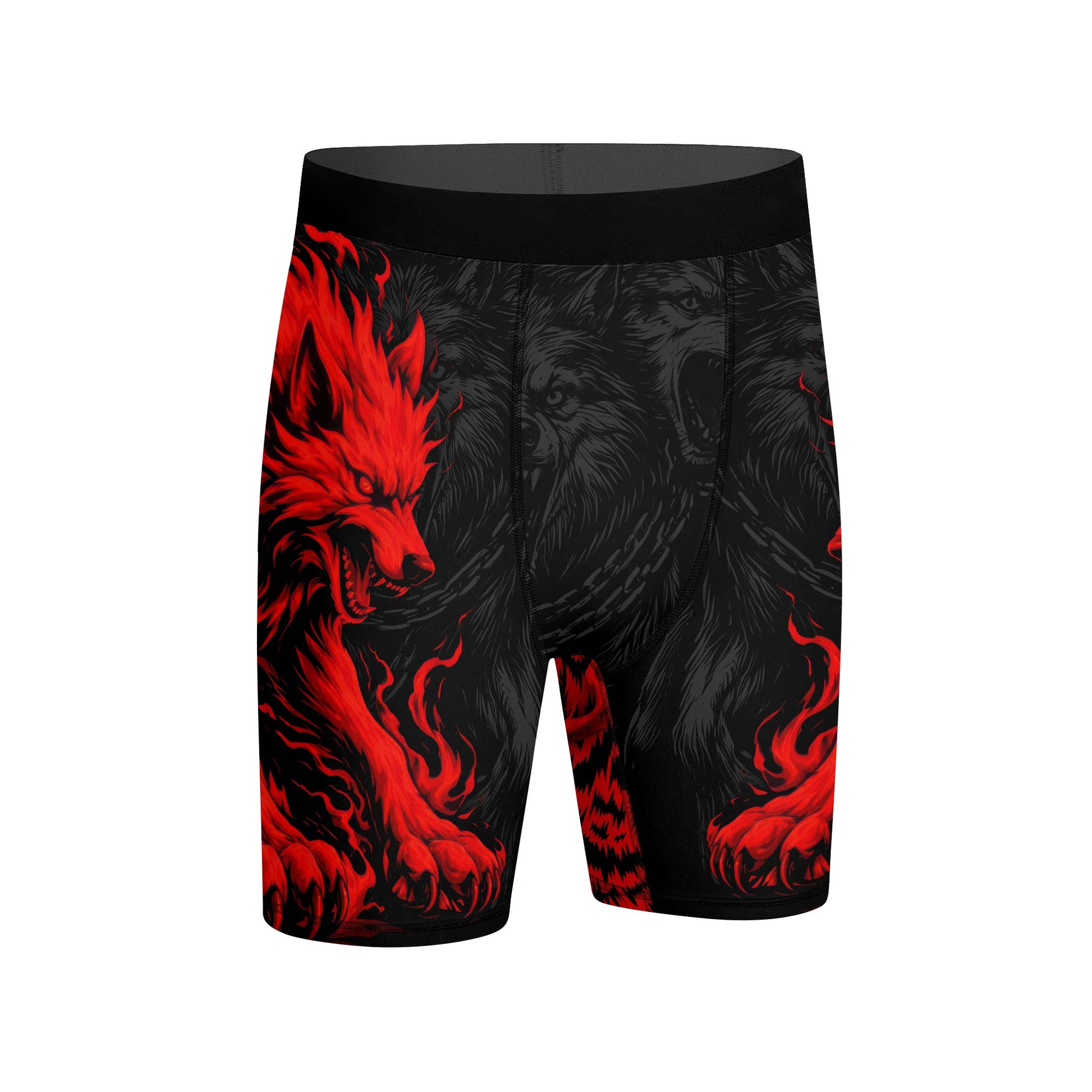 Red Wolf Compression Shorts