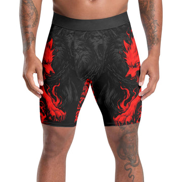 Red Wolf Compression Shorts