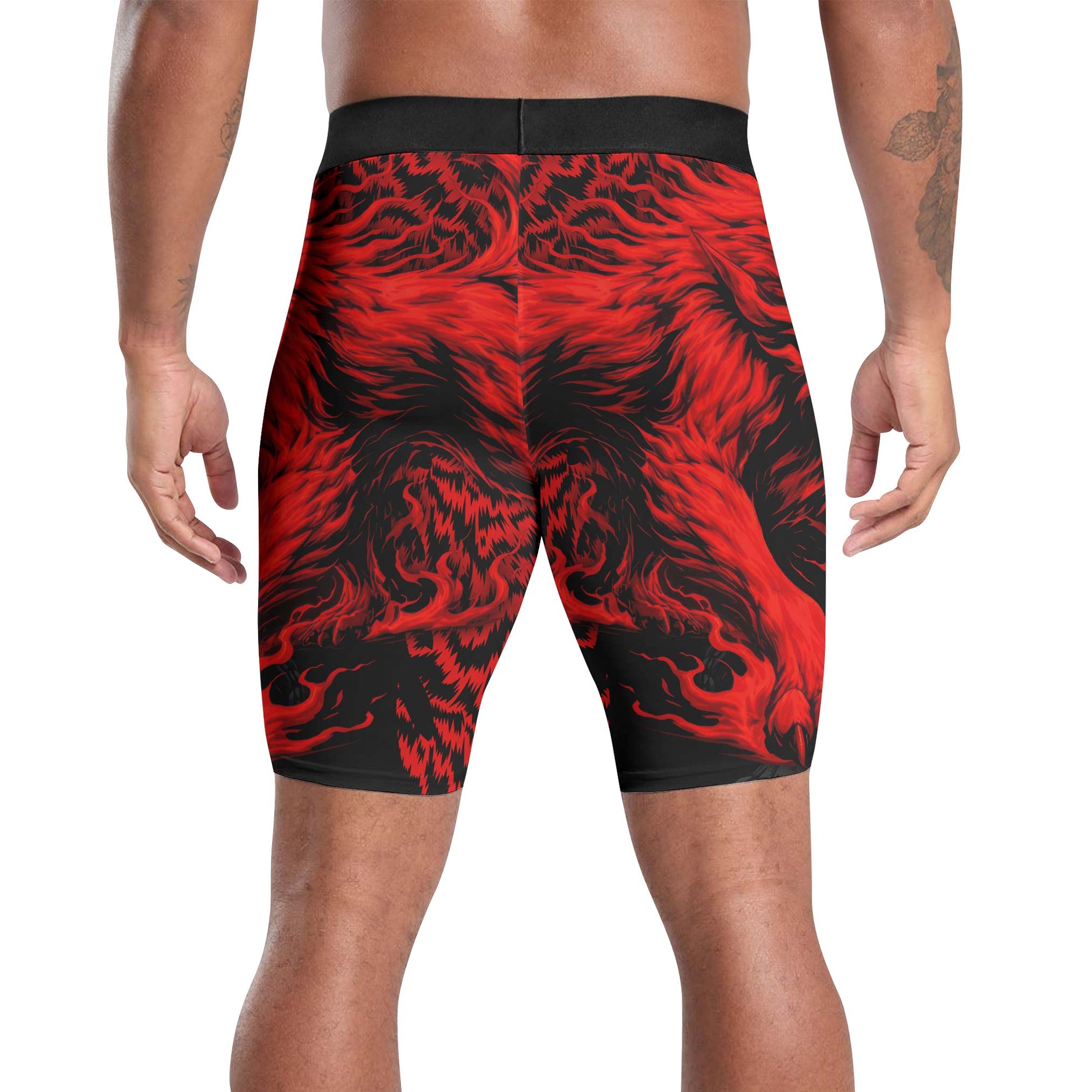 Red Wolf Compression Shorts