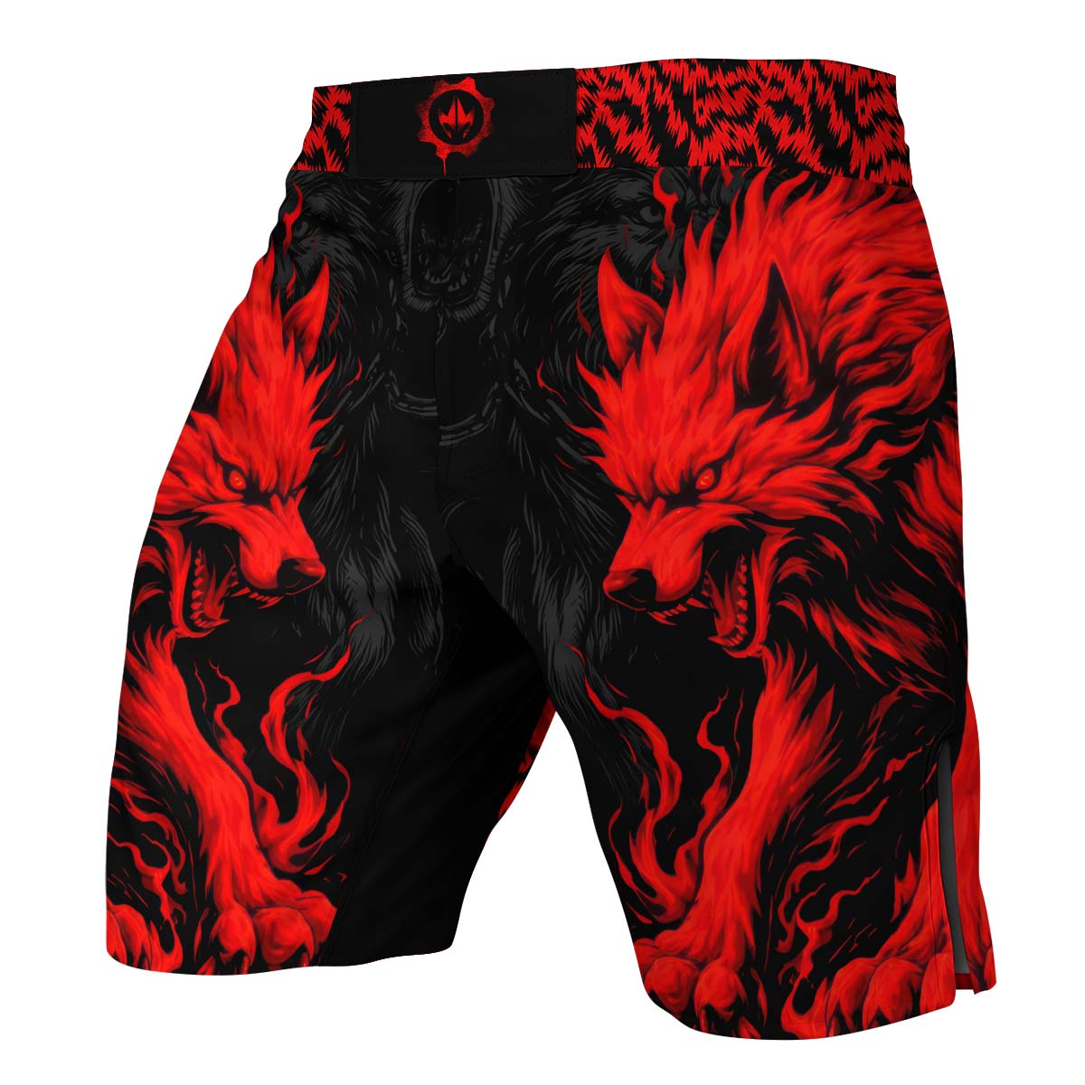 Red Wolf Fight Shorts