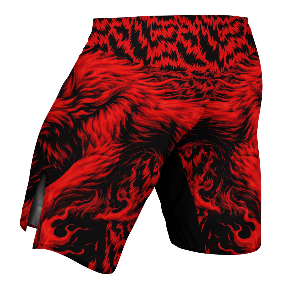 Red Wolf Fight Shorts