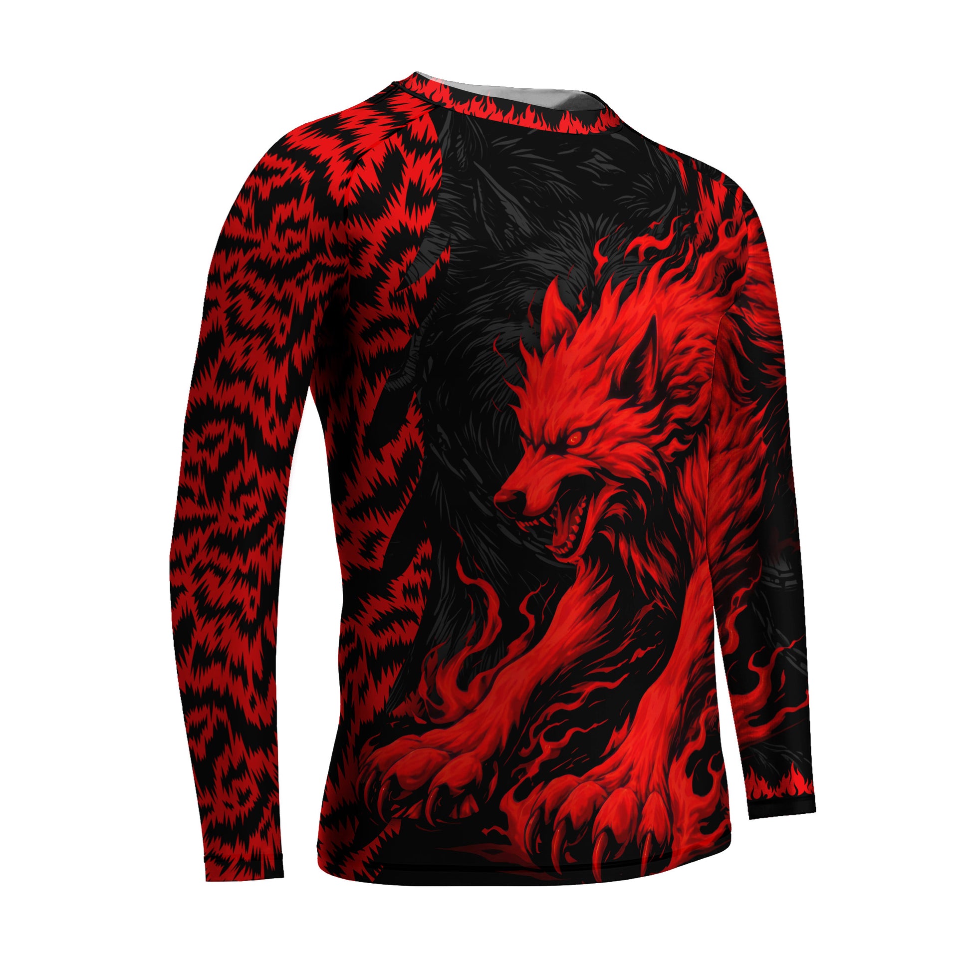Red Wolf Kids Rash Guard