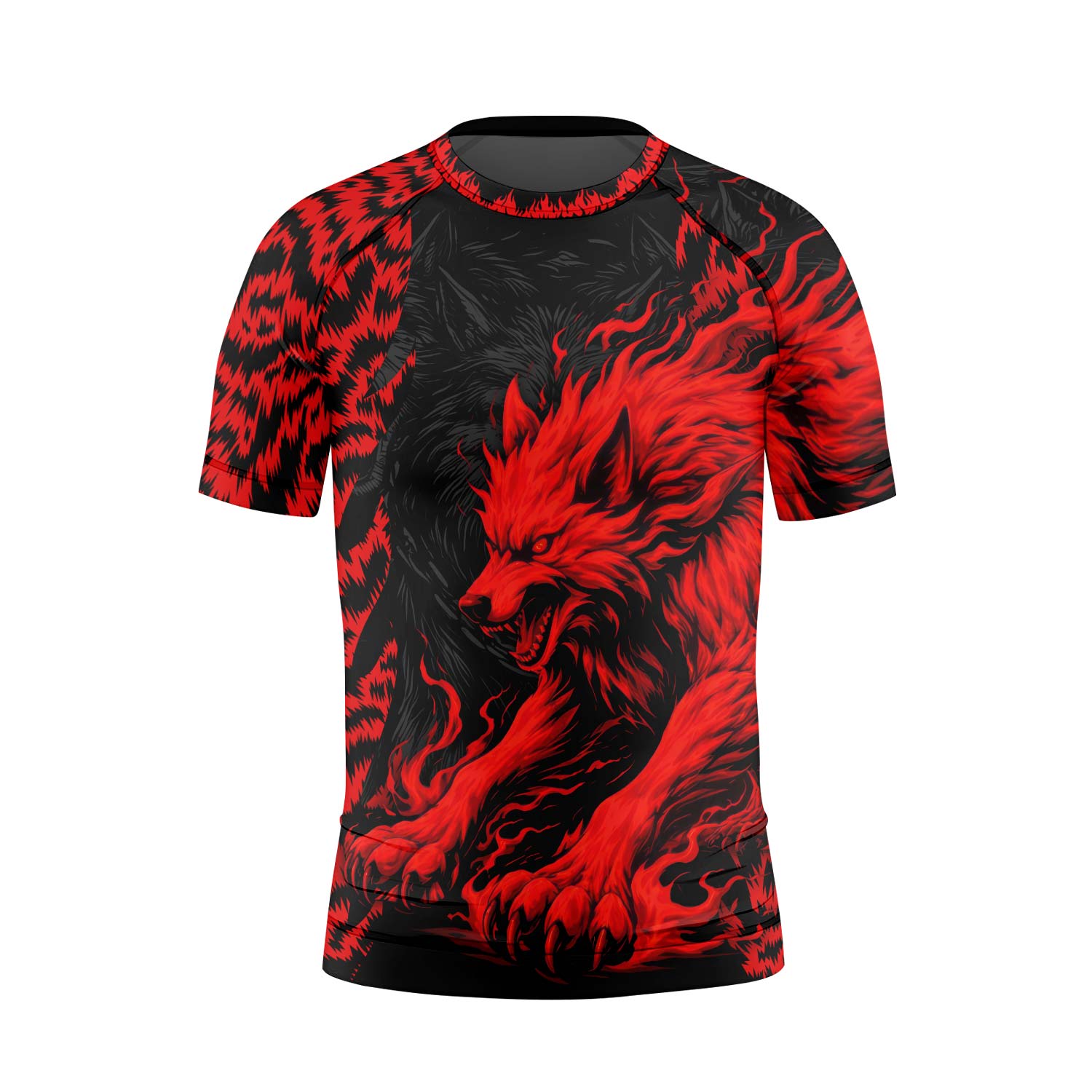 Red Wolf Kids Rash Guard