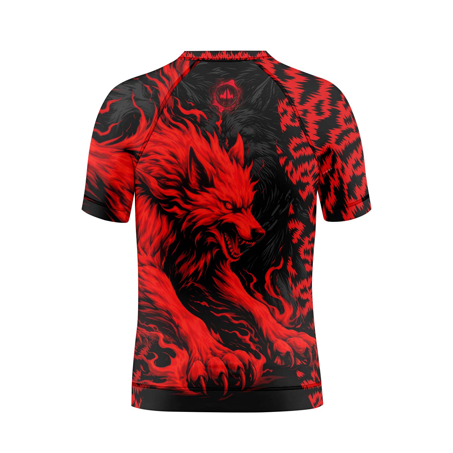 Red Wolf Kids Rash Guard
