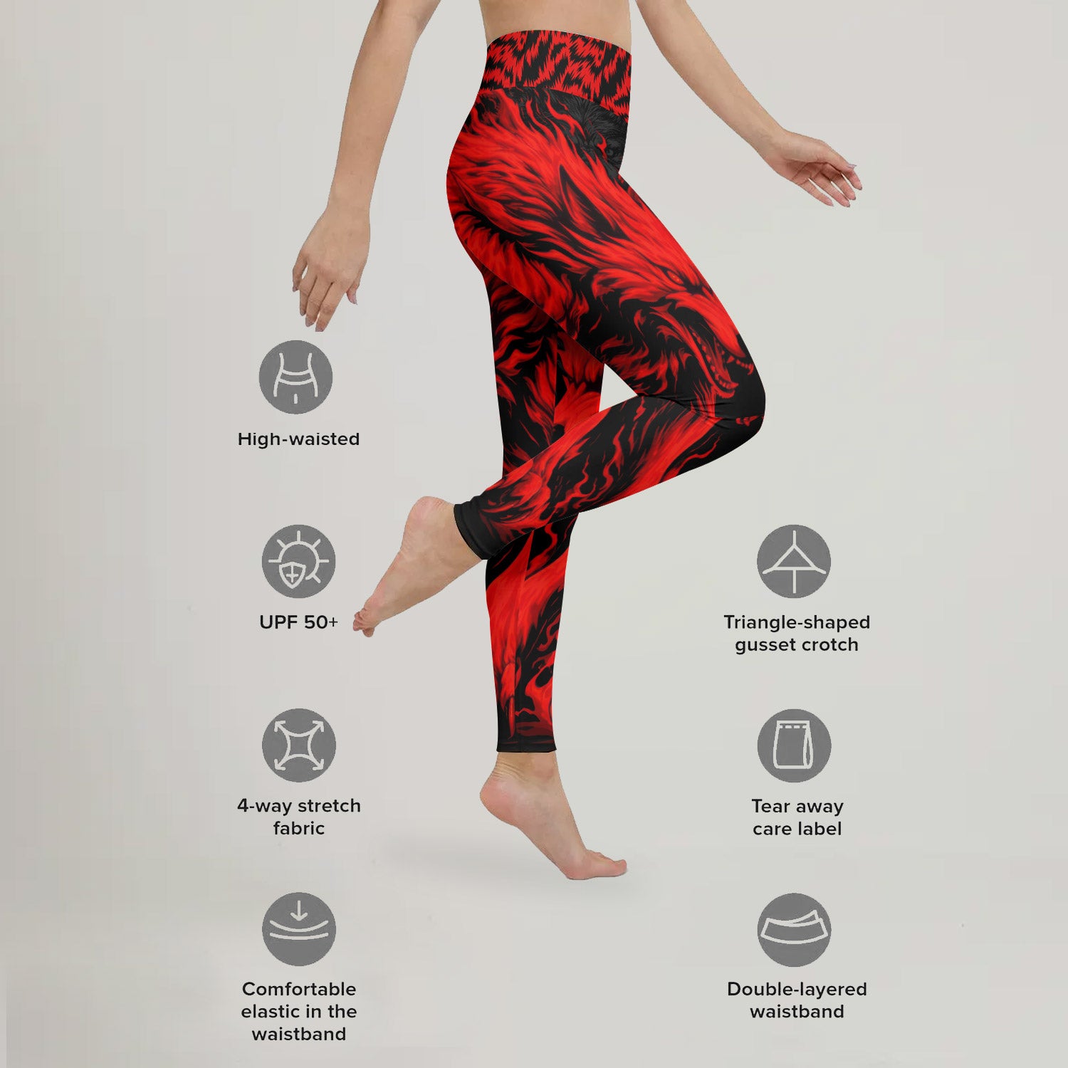 Red Wolf Leggings
