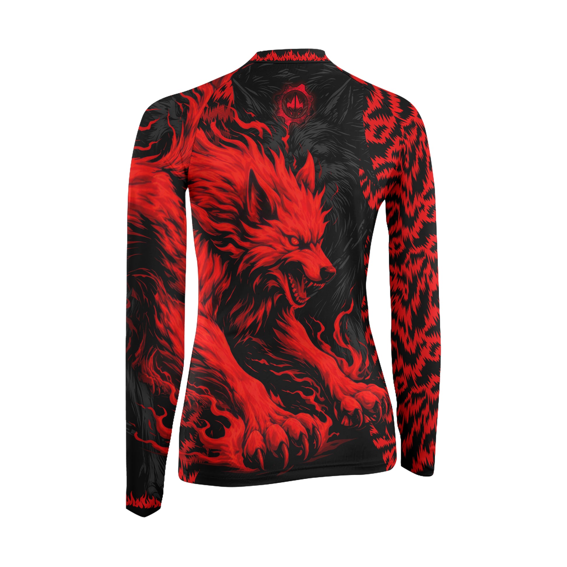 Red Wolf Women's Long Sleeve Rash Guard