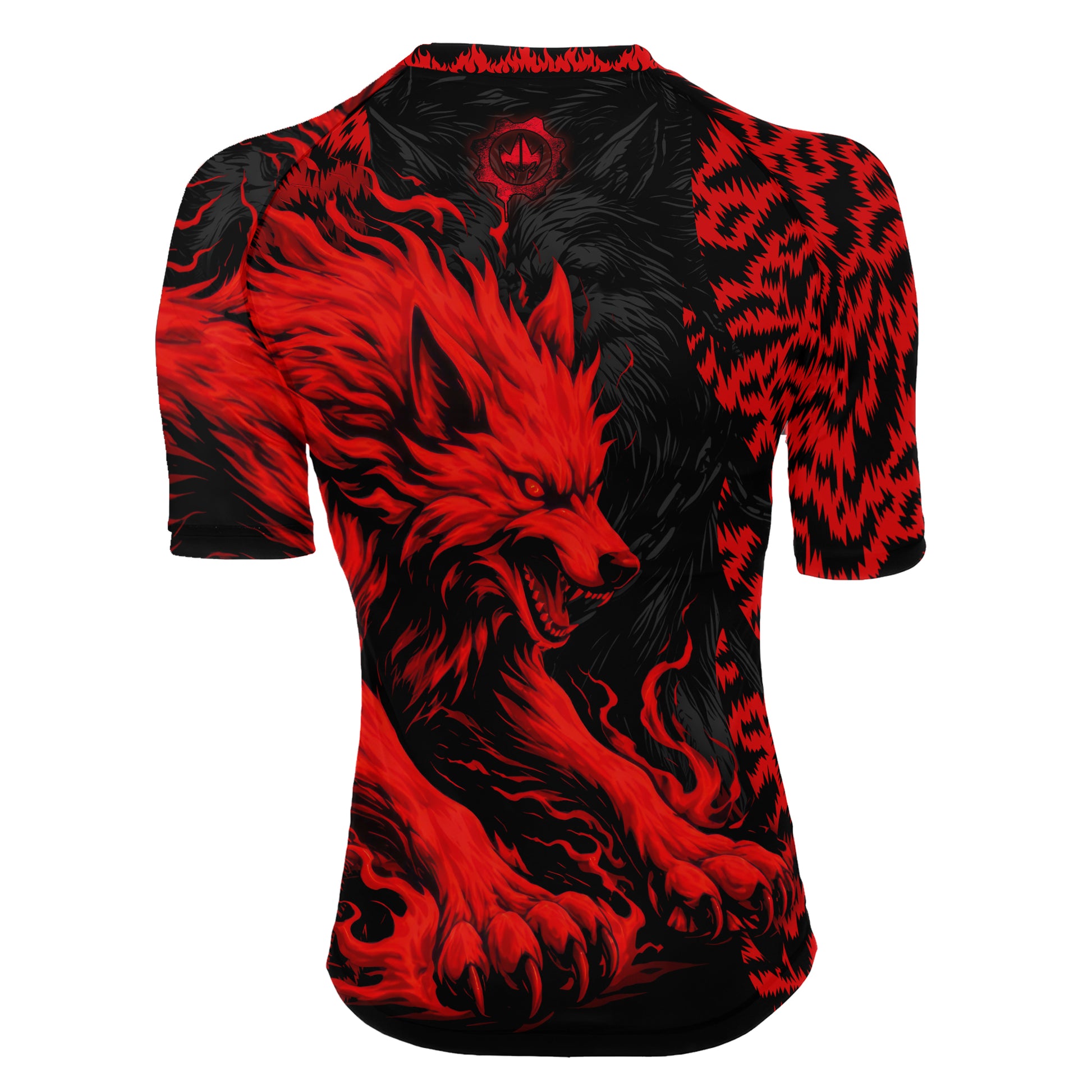 Red Wolf Women's Short Sleeve Rash Guard