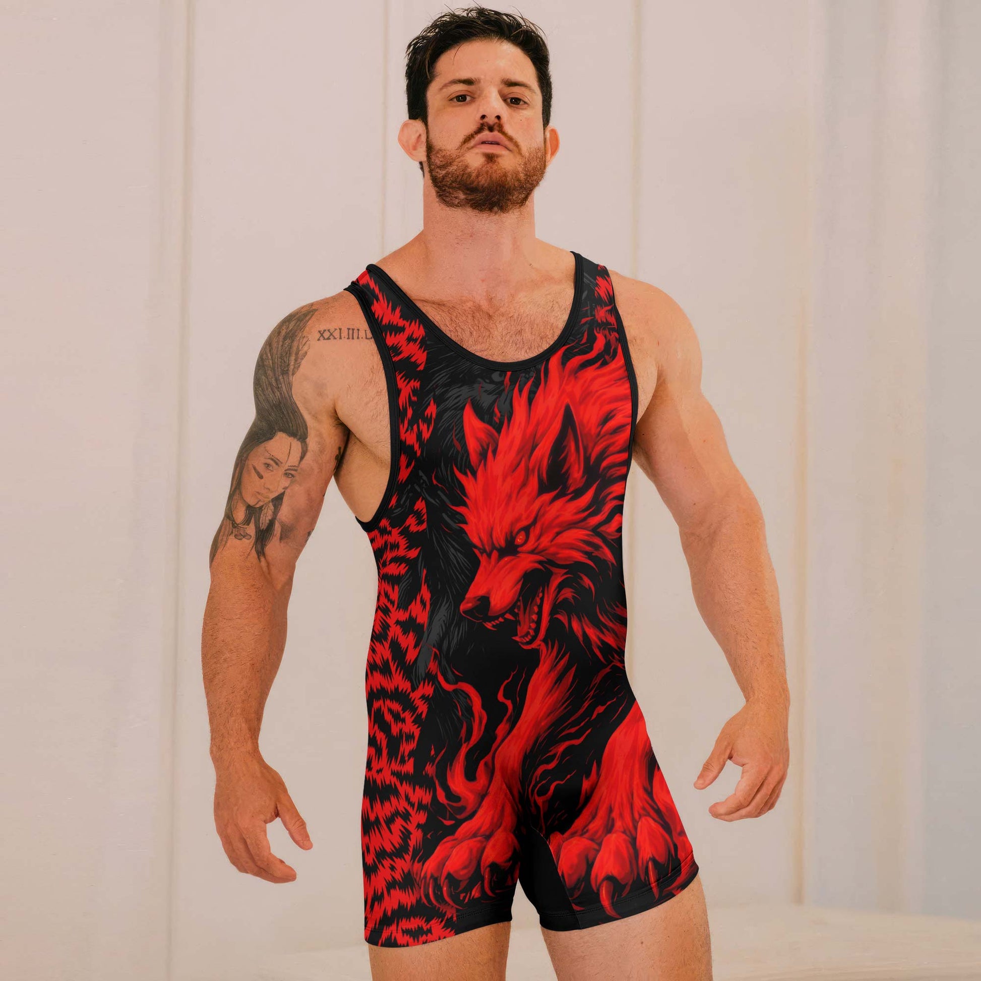 Red Wolf Wrestling Singlets