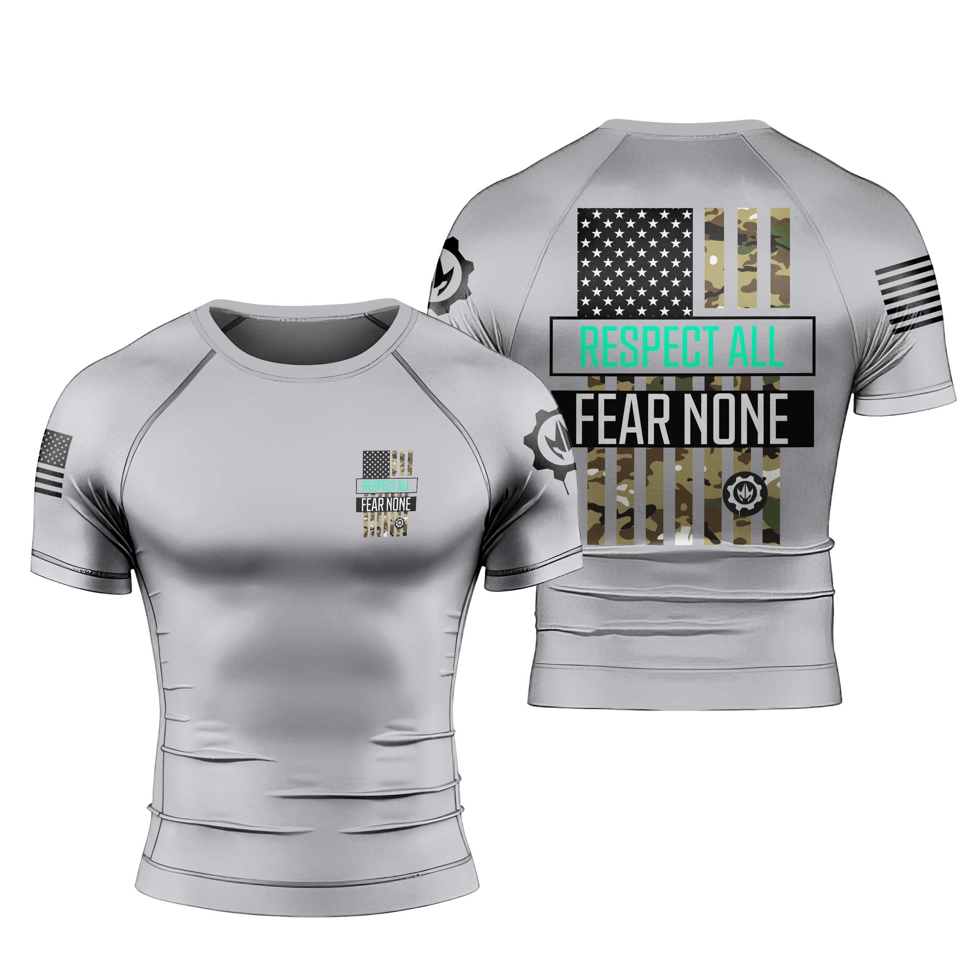 Respect All Men's Short Sleeve Rash Guard