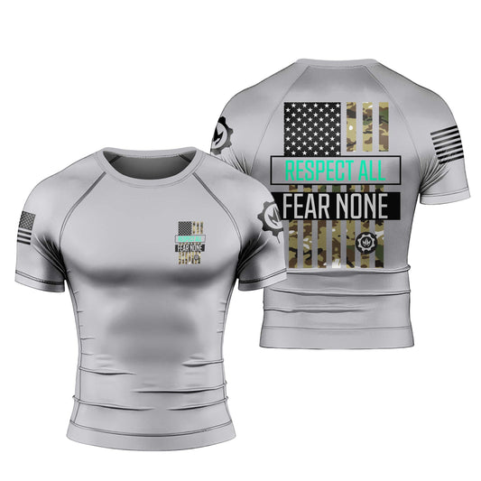 Respect All Men's Short Sleeve Rash Guard