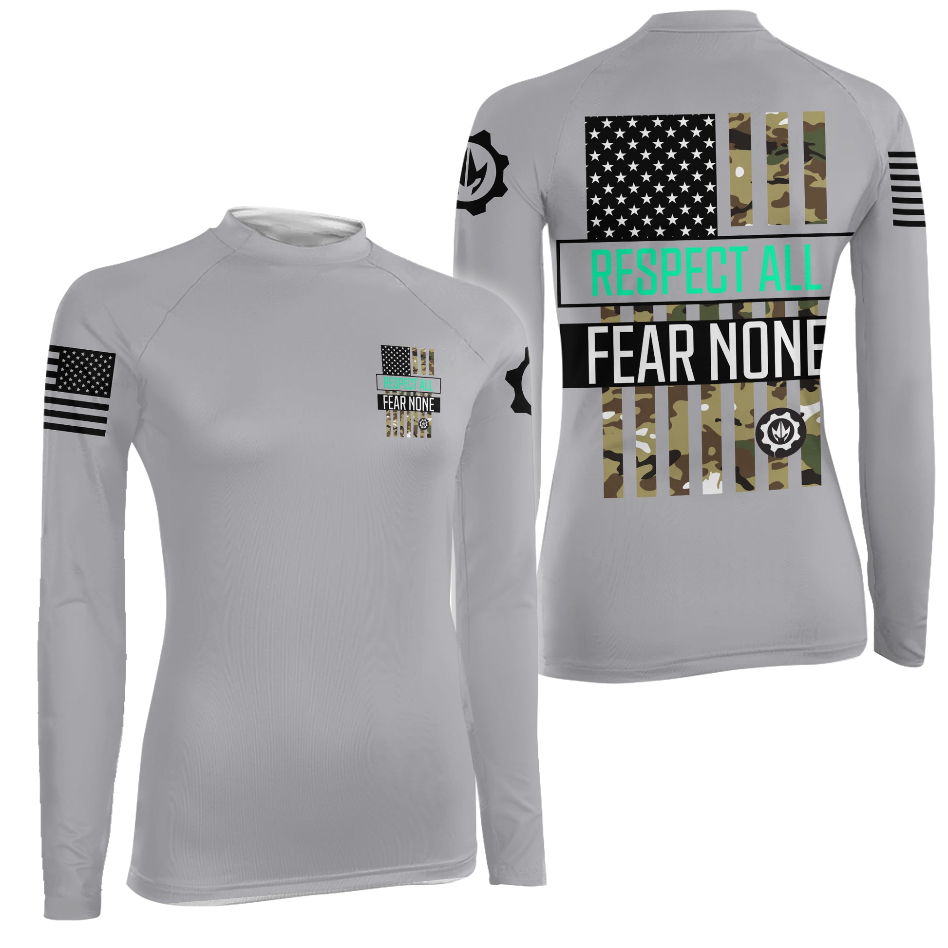 Respect All Women's Long Sleeve Rash Guard