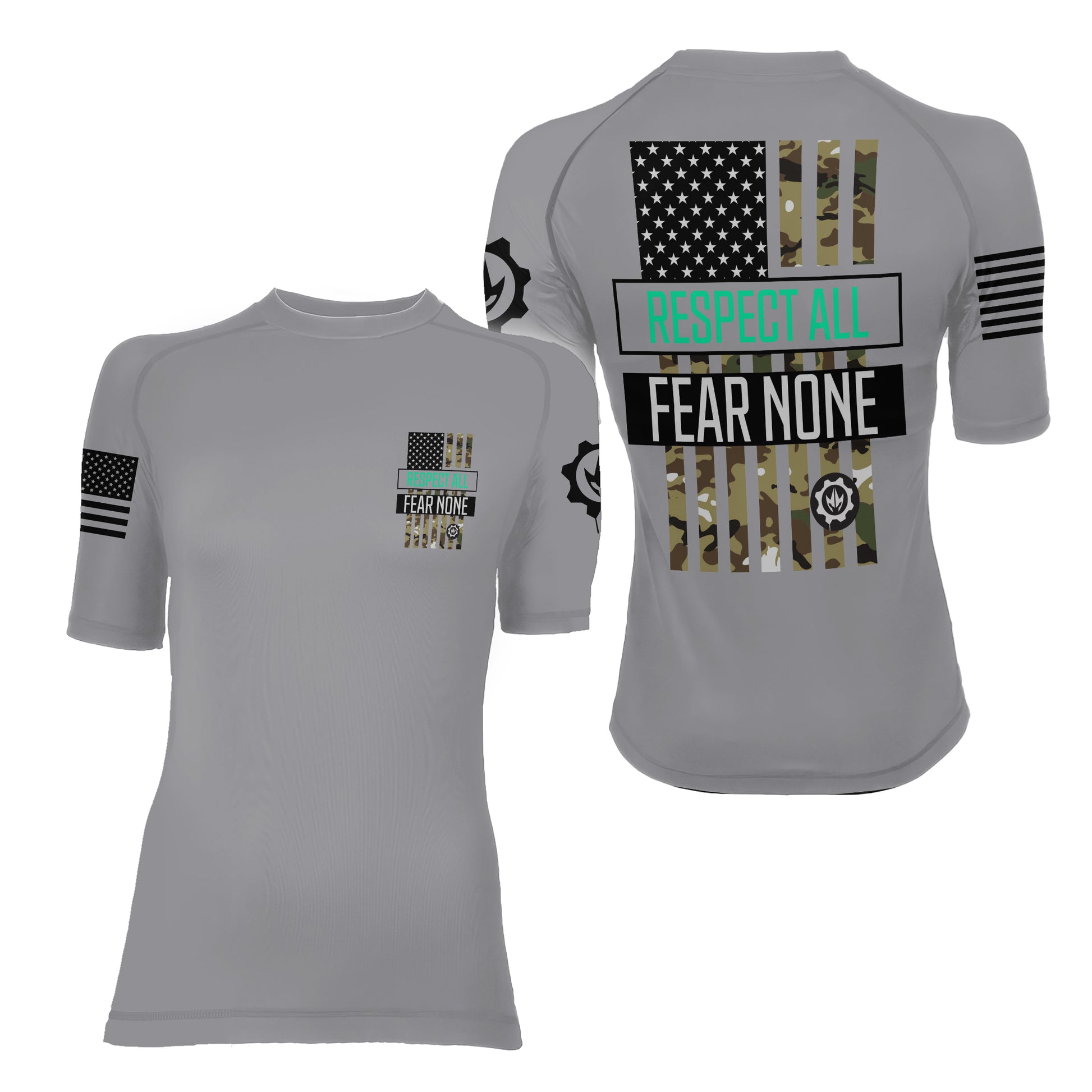 Respect All Women's Short Sleeve Rash Guard