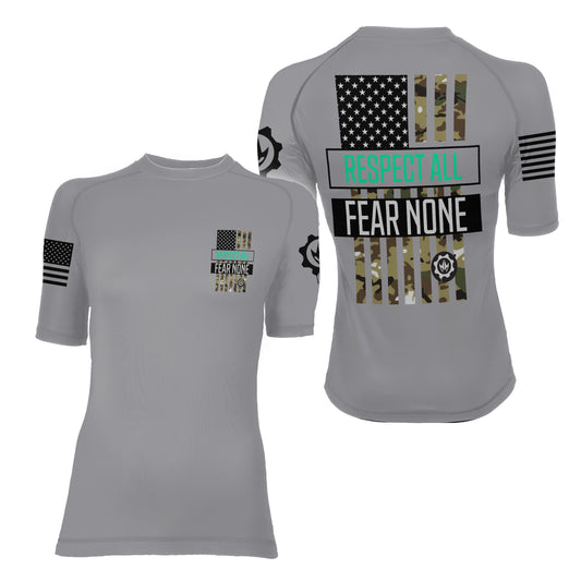 Respect All Women's Short Sleeve Rash Guard