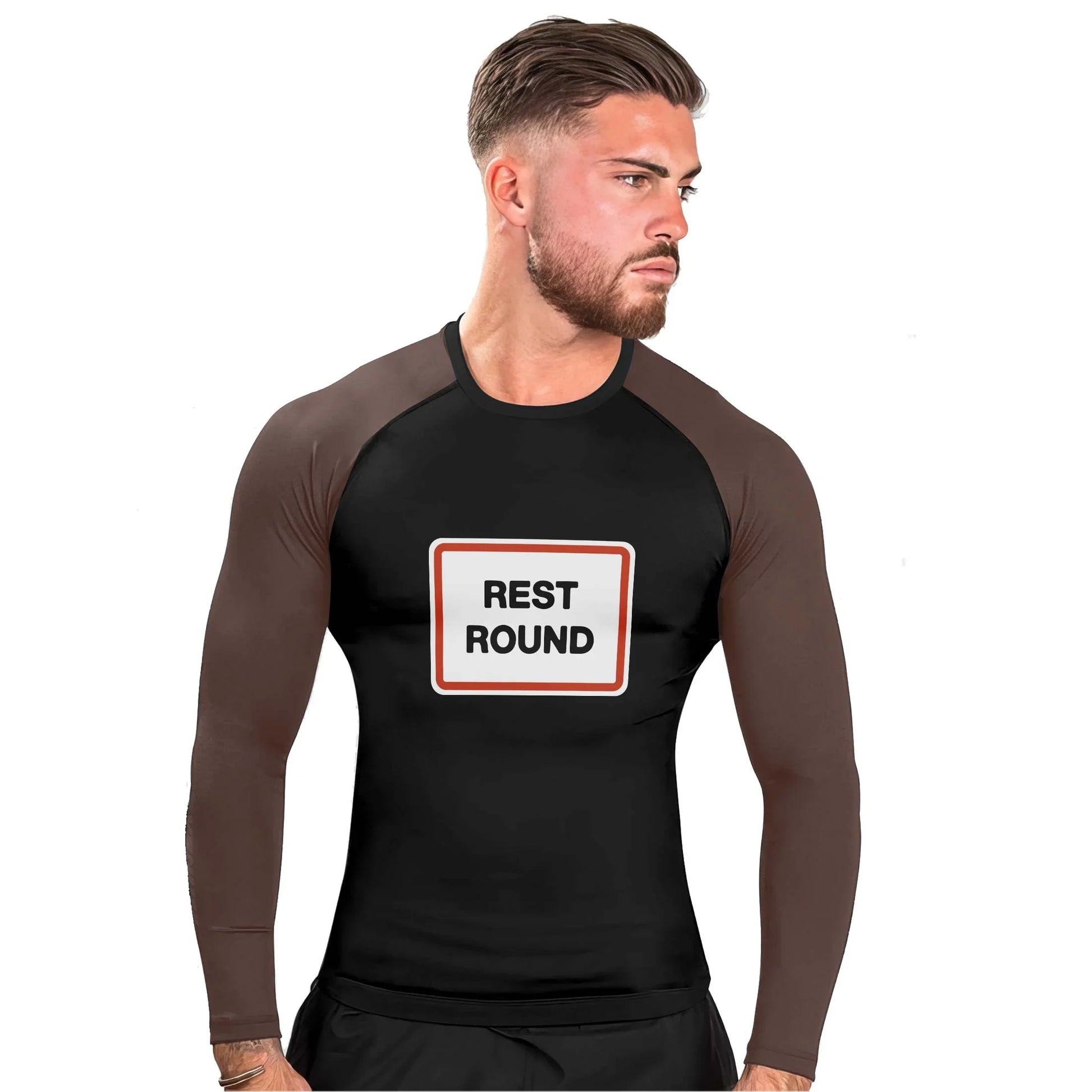 Rest Round Men's Long Sleeve Rash Guard