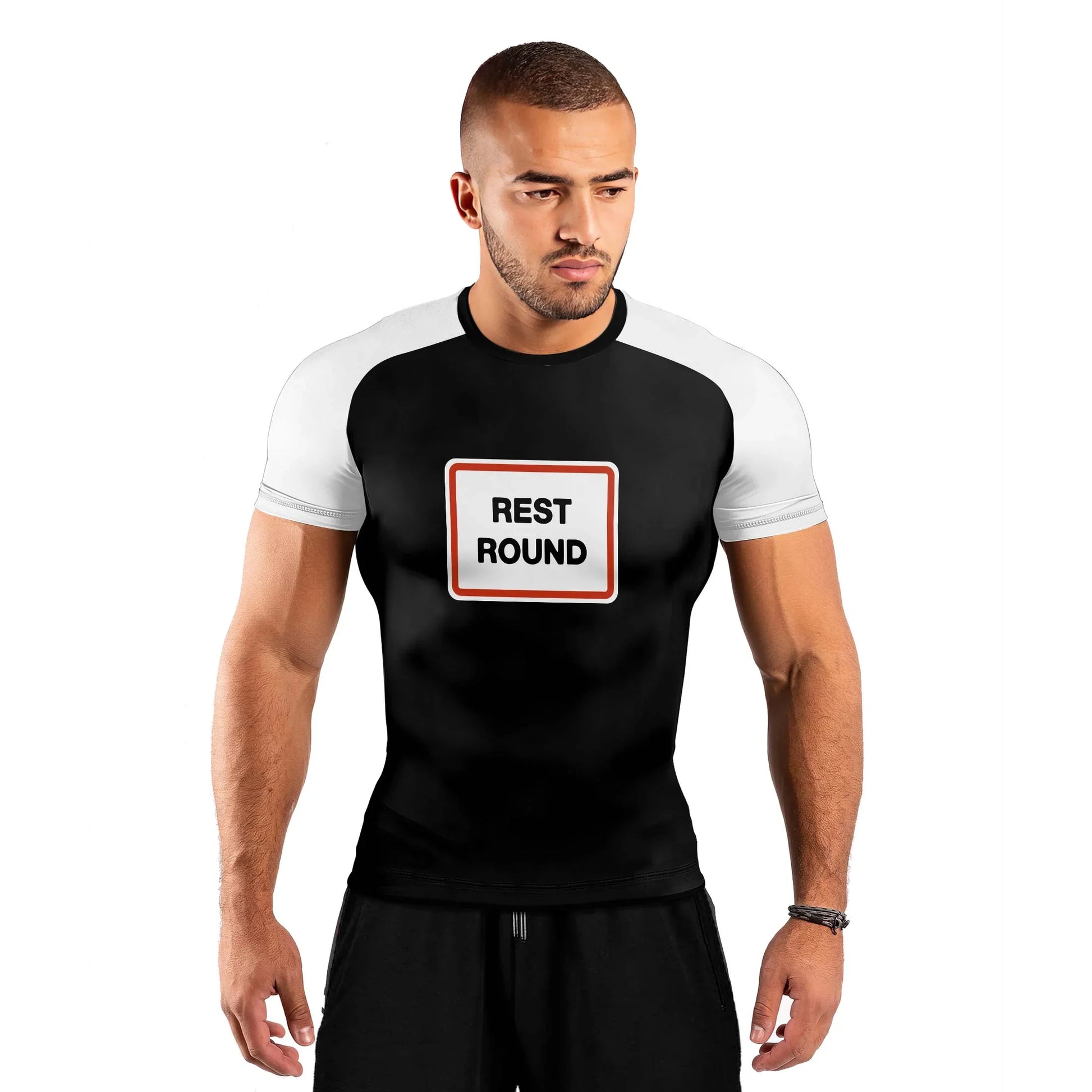 Rest Round Men's Short Sleeve Rash Guard