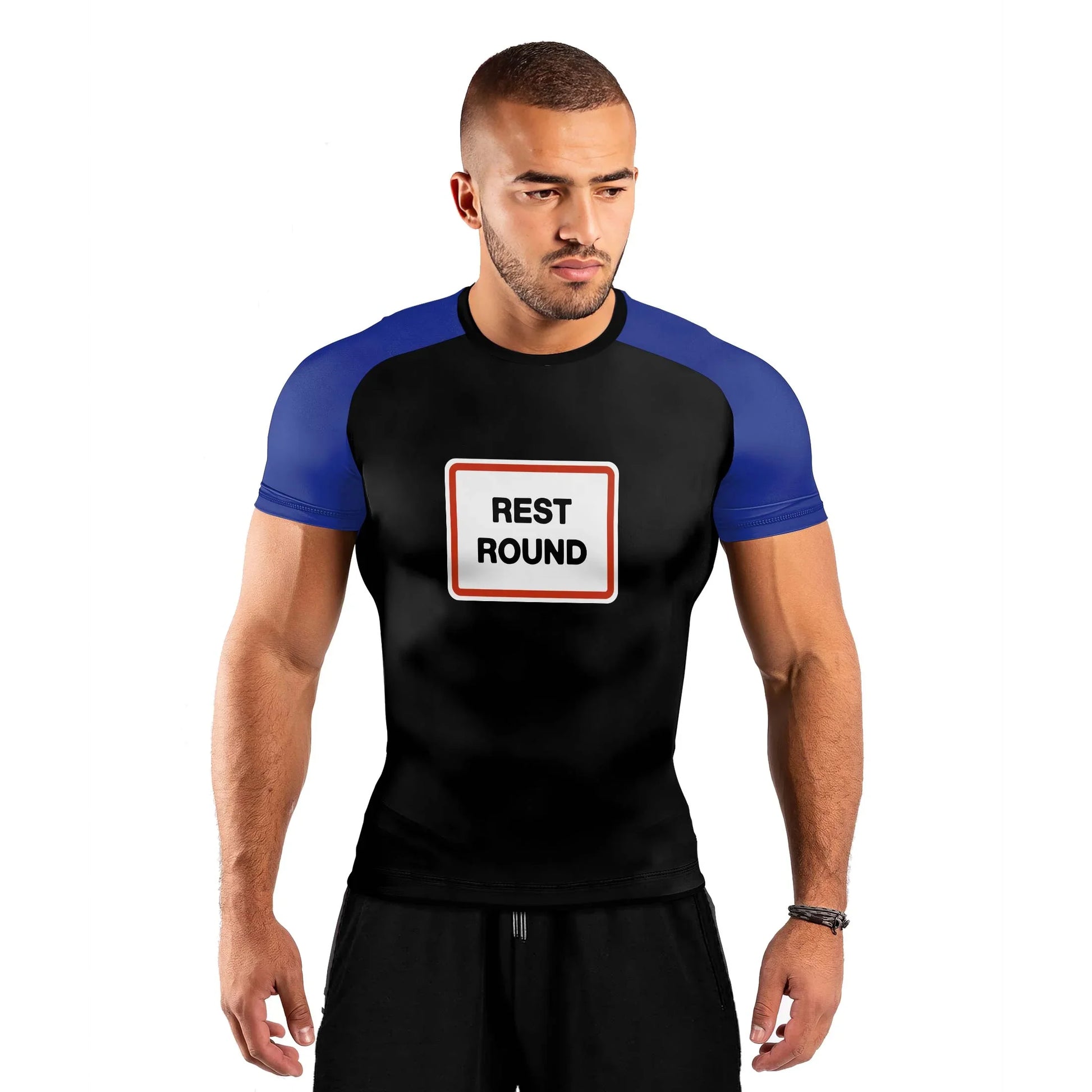 Rest Round Men's Short Sleeve Rash Guard