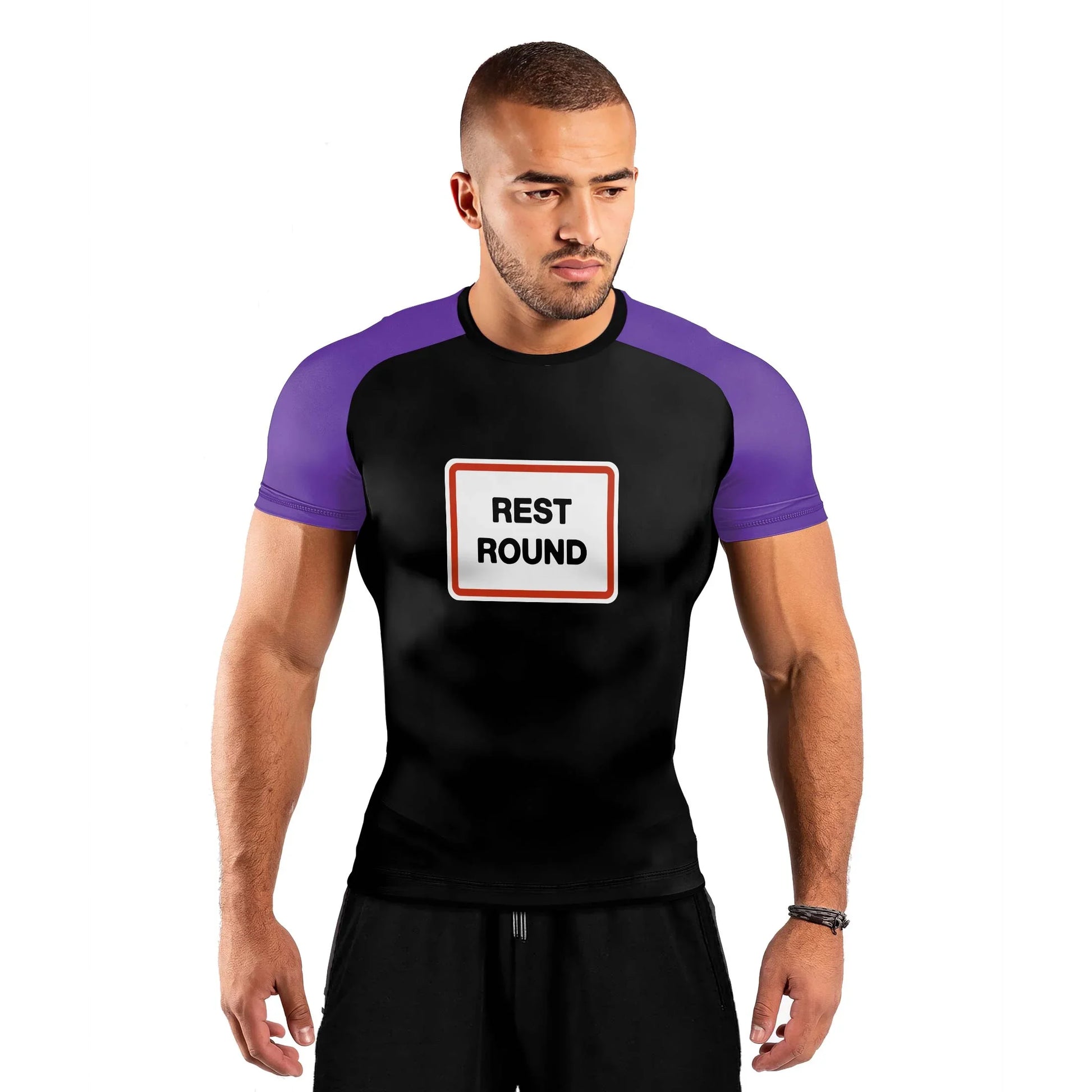 Rest Round Men's Short Sleeve Rash Guard
