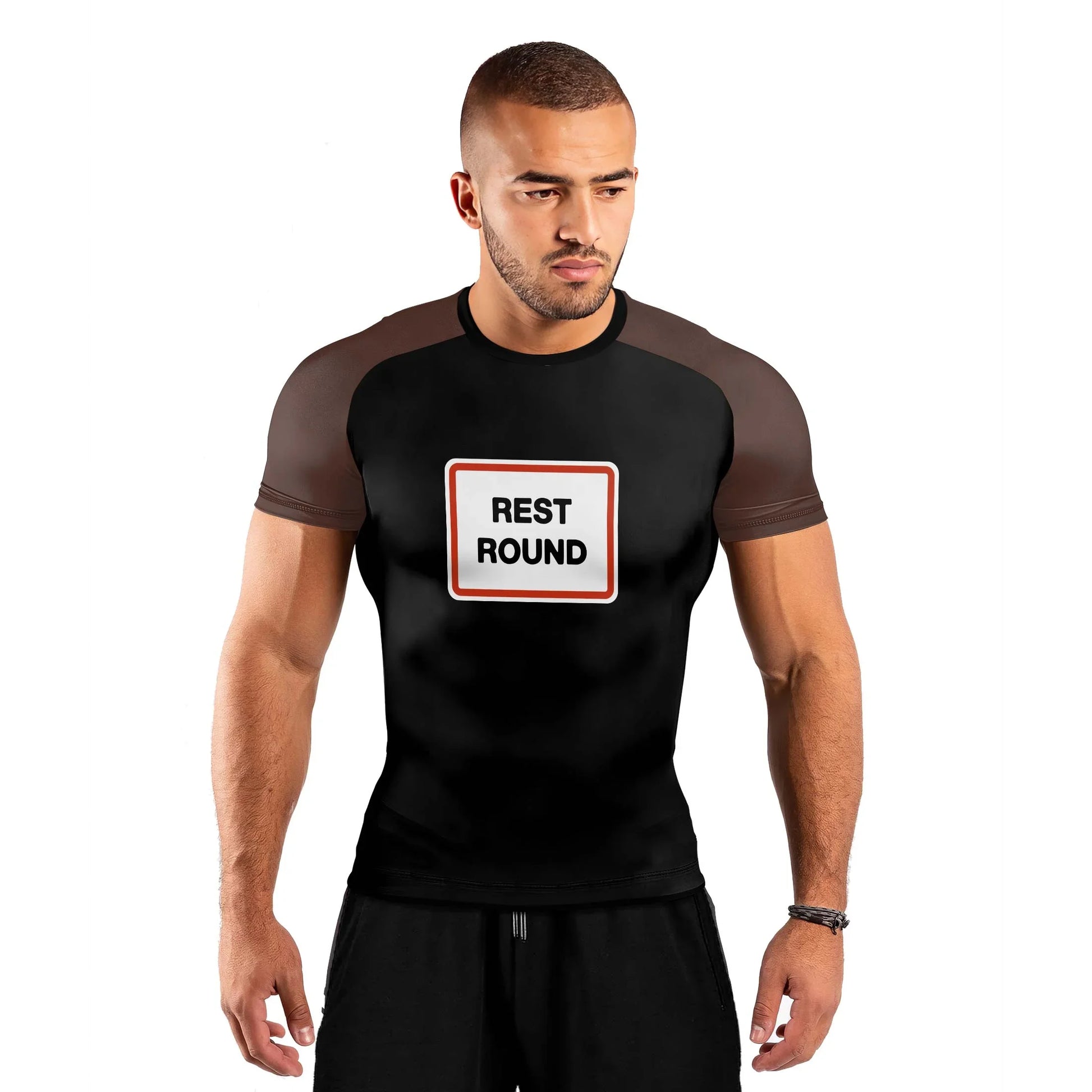 Rest Round Men's Short Sleeve Rash Guard
