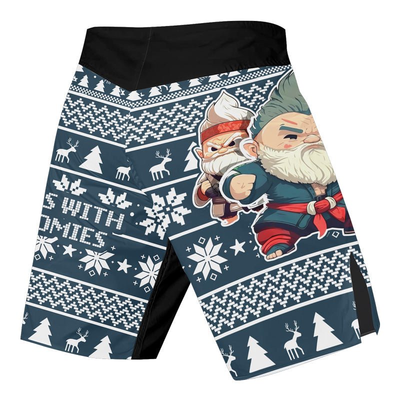 Rolling With Gnomies Fight Shorts - BattleFitGear