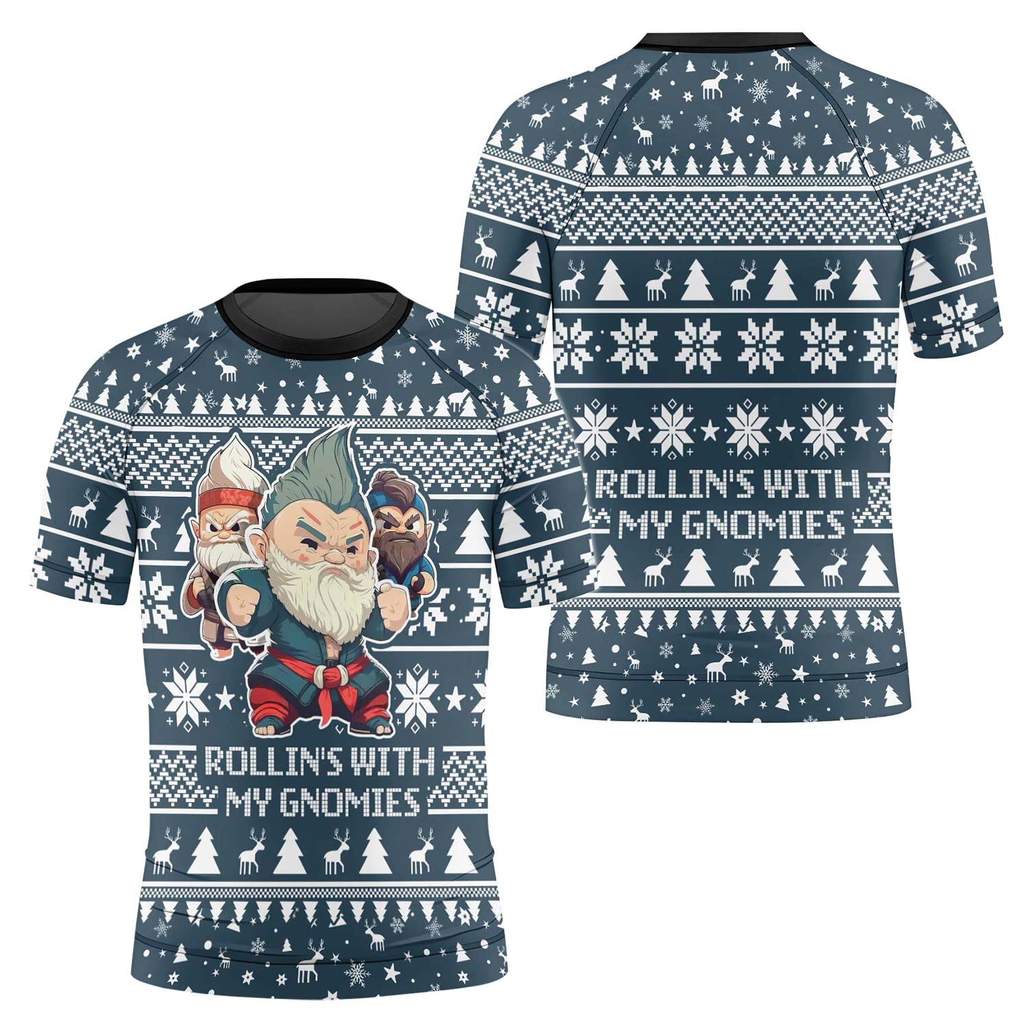 Rolling With Gnomies Kids Rash Guard - BattleFitGear