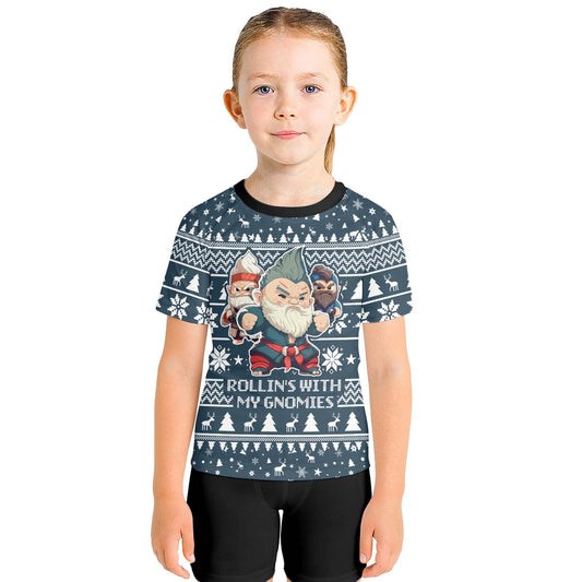 Rolling With Gnomies Kids Rash Guard - BattleFitGear