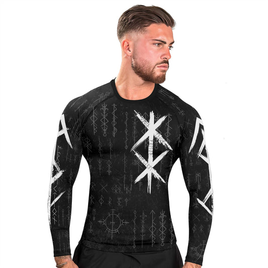 Rune of Protection Men's Long Sleeve Rash Guard