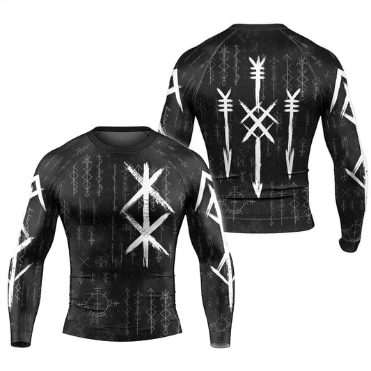 Rune of Protection Men's Long Sleeve Rash Guard