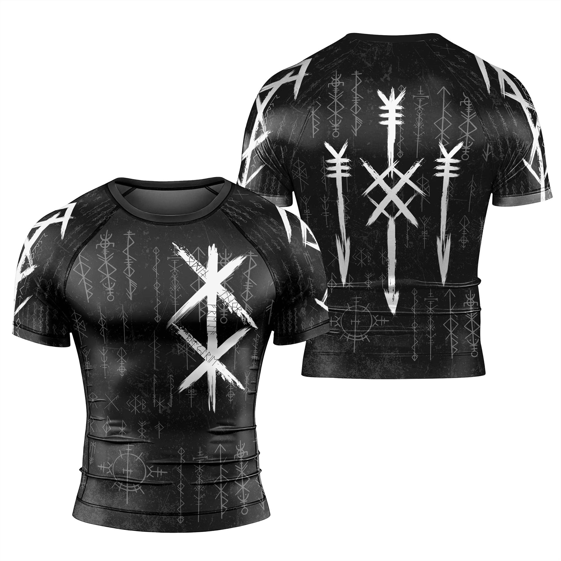 Rune of Protection Men's Short Sleeve Rash Guard