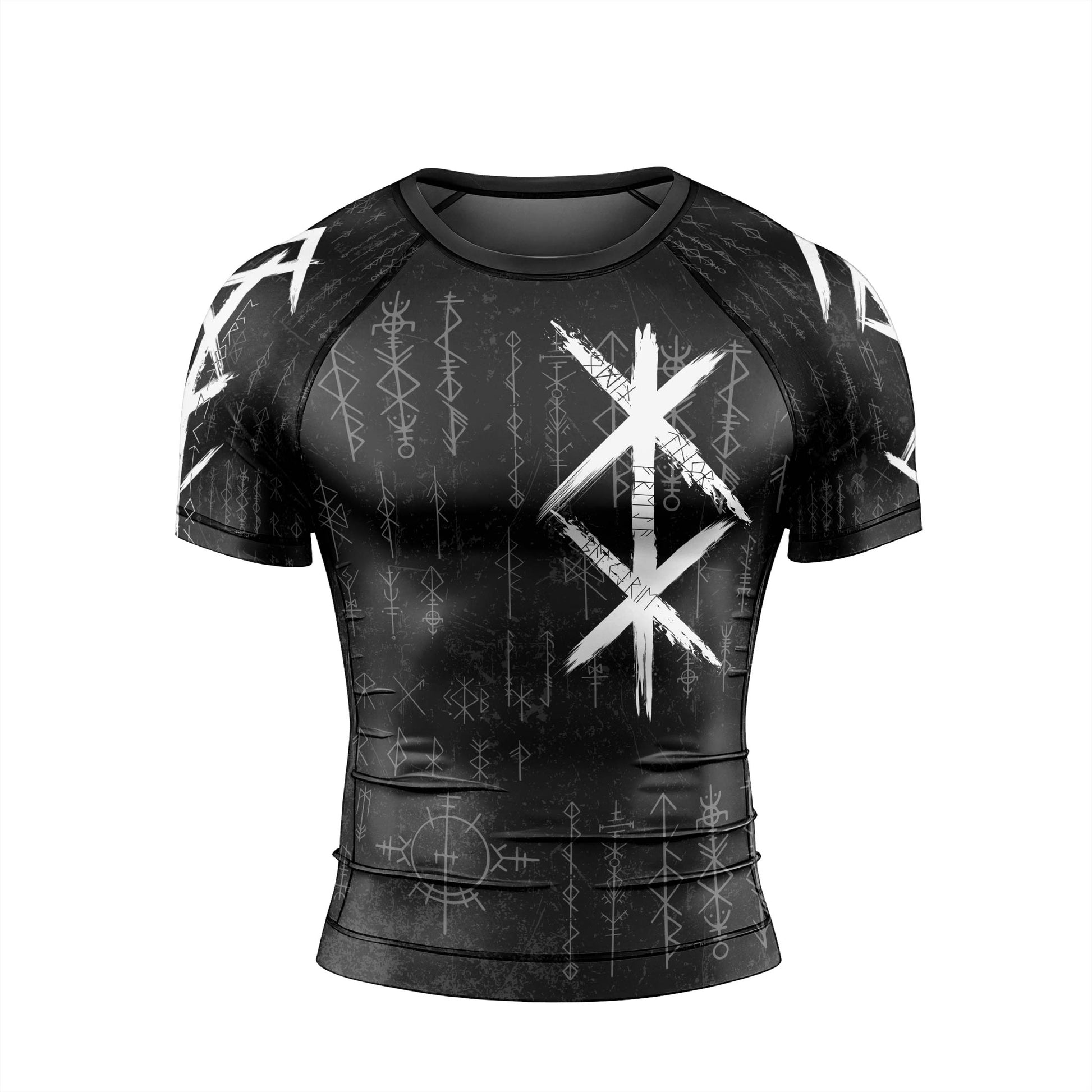 Rune of Protection Men's Short Sleeve Rash Guard
