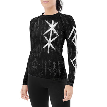 Rune of Protection Women's Long Sleeve Rash Guard