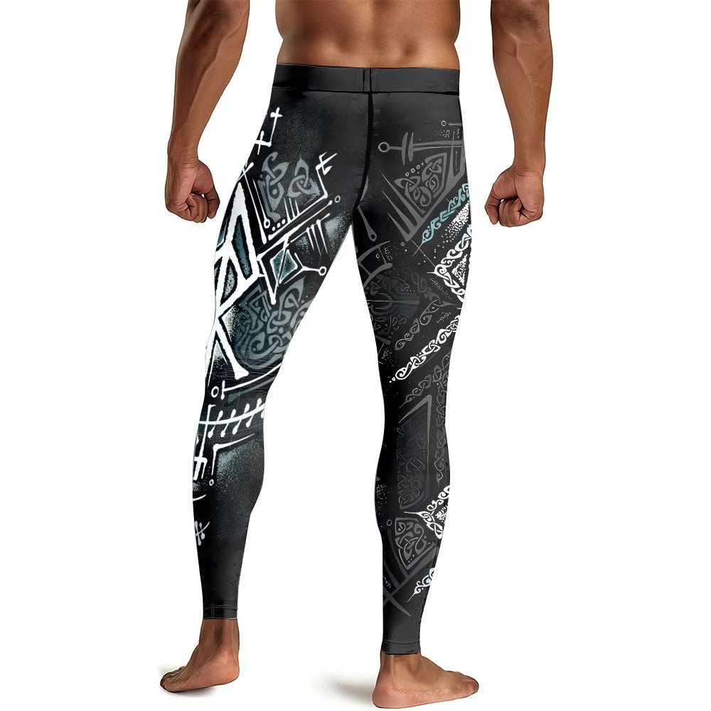 Runes Of Loki Men's Compression Leggings - BattleFitGear