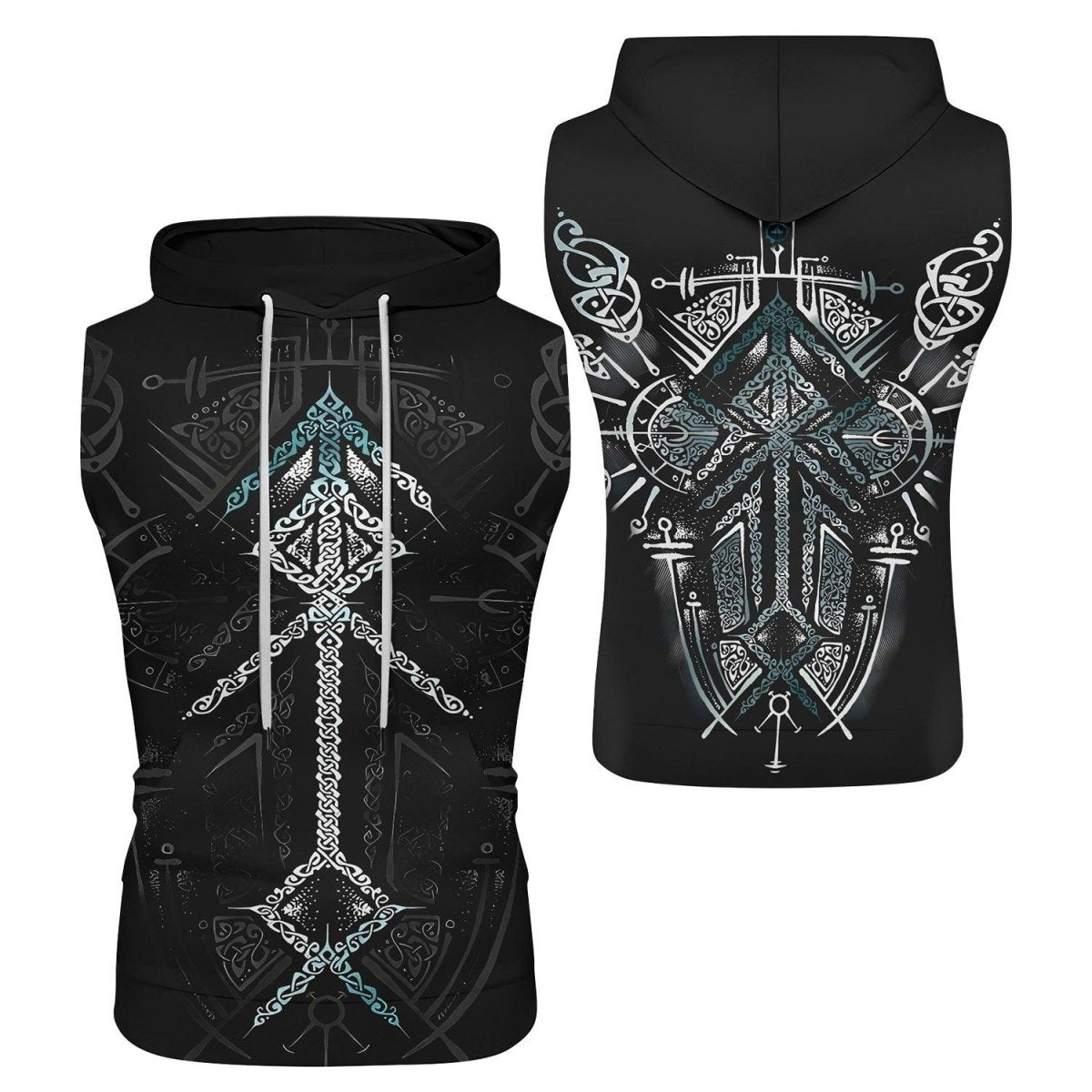 Runes Of Loki Sleeveless Pullover & Zip Hoodie - BattleFitGear