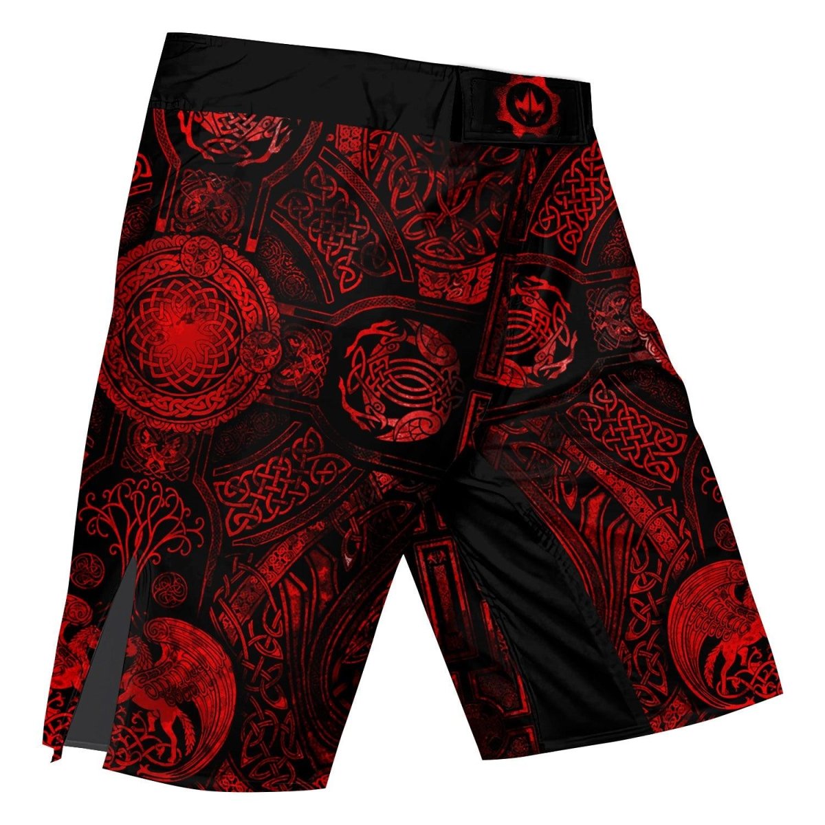 Viking Suncatcher Red Fight Shorts - BattleFitGear