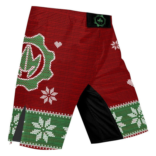 Santa & Satan Christmas Fight Shorts - BattleFitGear