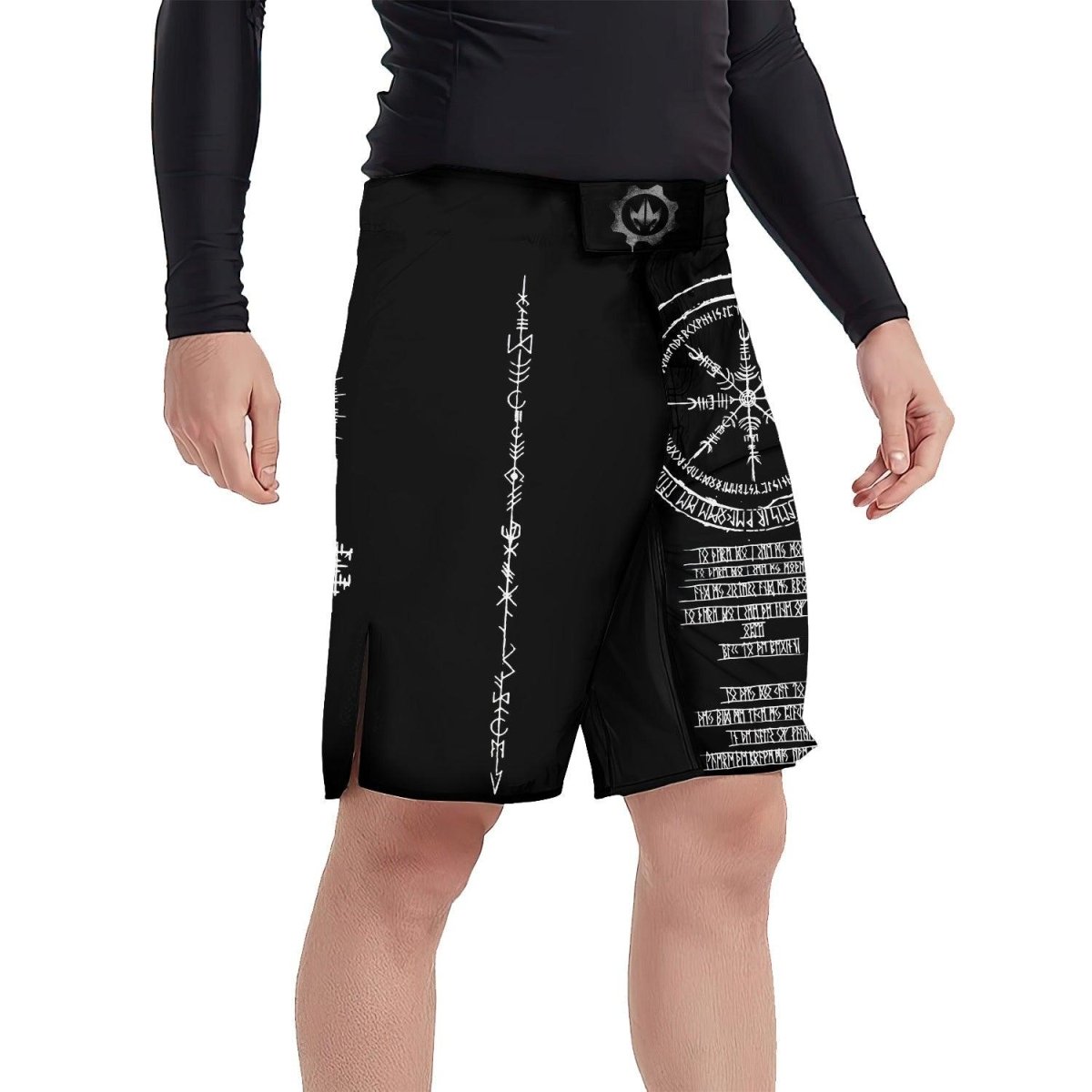 Vikings Shield Runes Fight Shorts - BattleFitGear