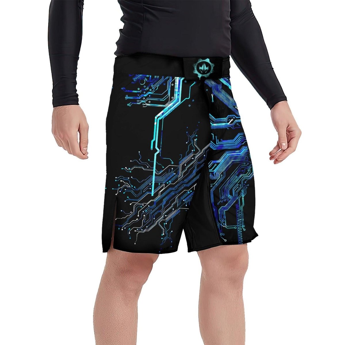 Glowing Circuit Fight Shorts - BattleFitGear