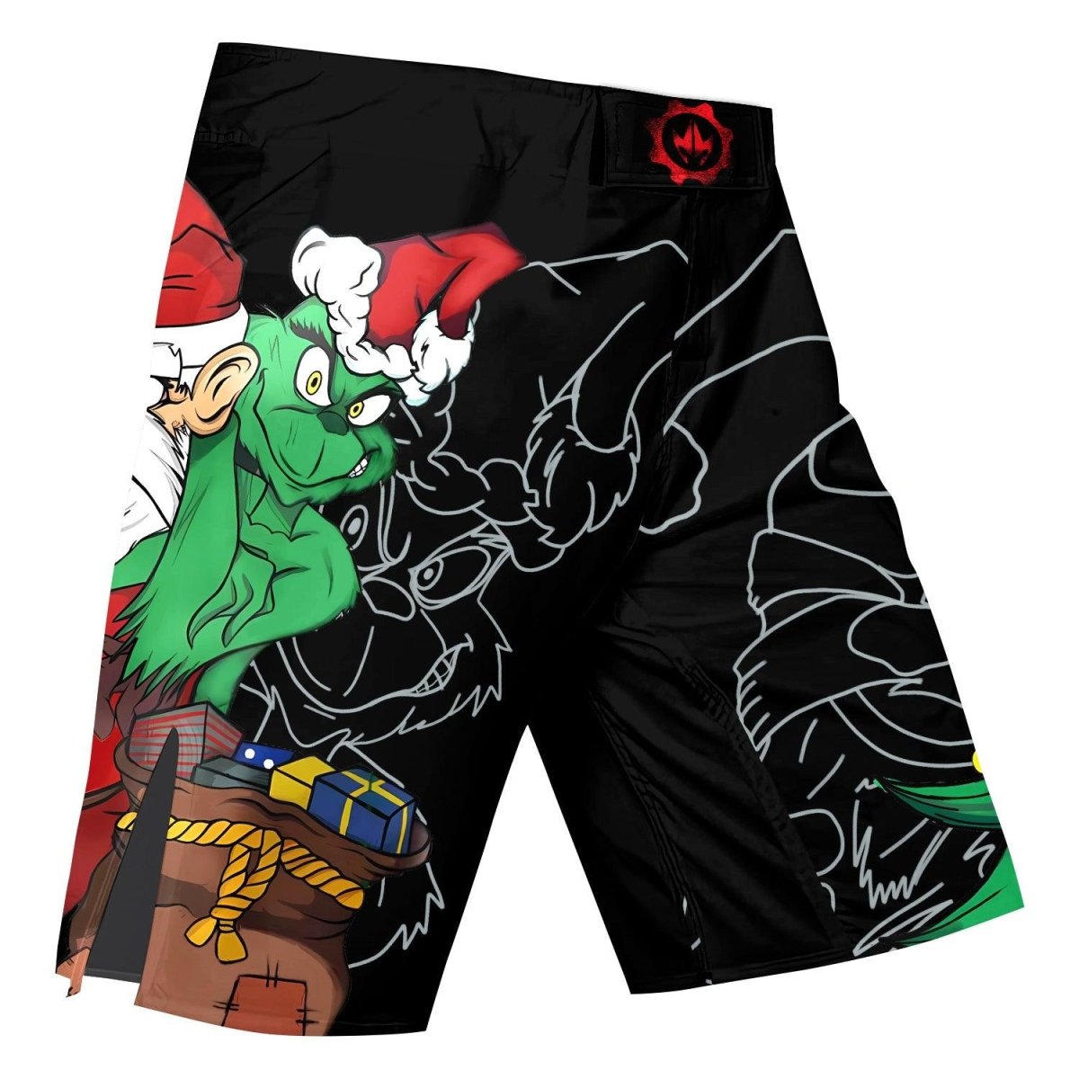 Grinch Christmas Fight Shorts - BattleFitGear