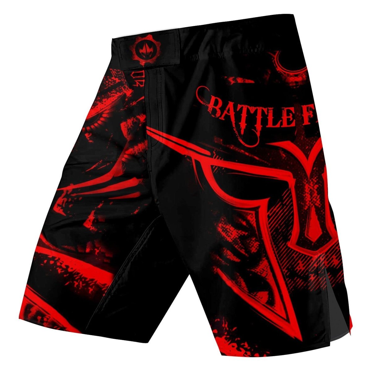 Spartan Red Fight Shorts - BattleFitGear